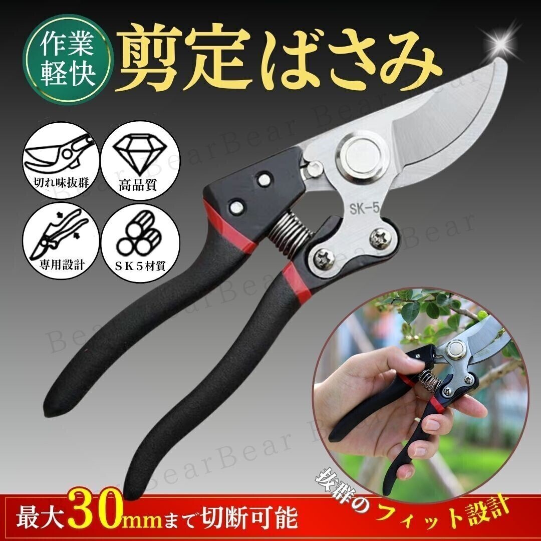 剪定 ばさみ ハサミ バサミ 枝切り 園芸 剪定はさみ ガーデニング 農業 庭木 盆栽 植木 生花 果樹 フラワーアレンジメント 鋏 家庭菜園 花拍卖