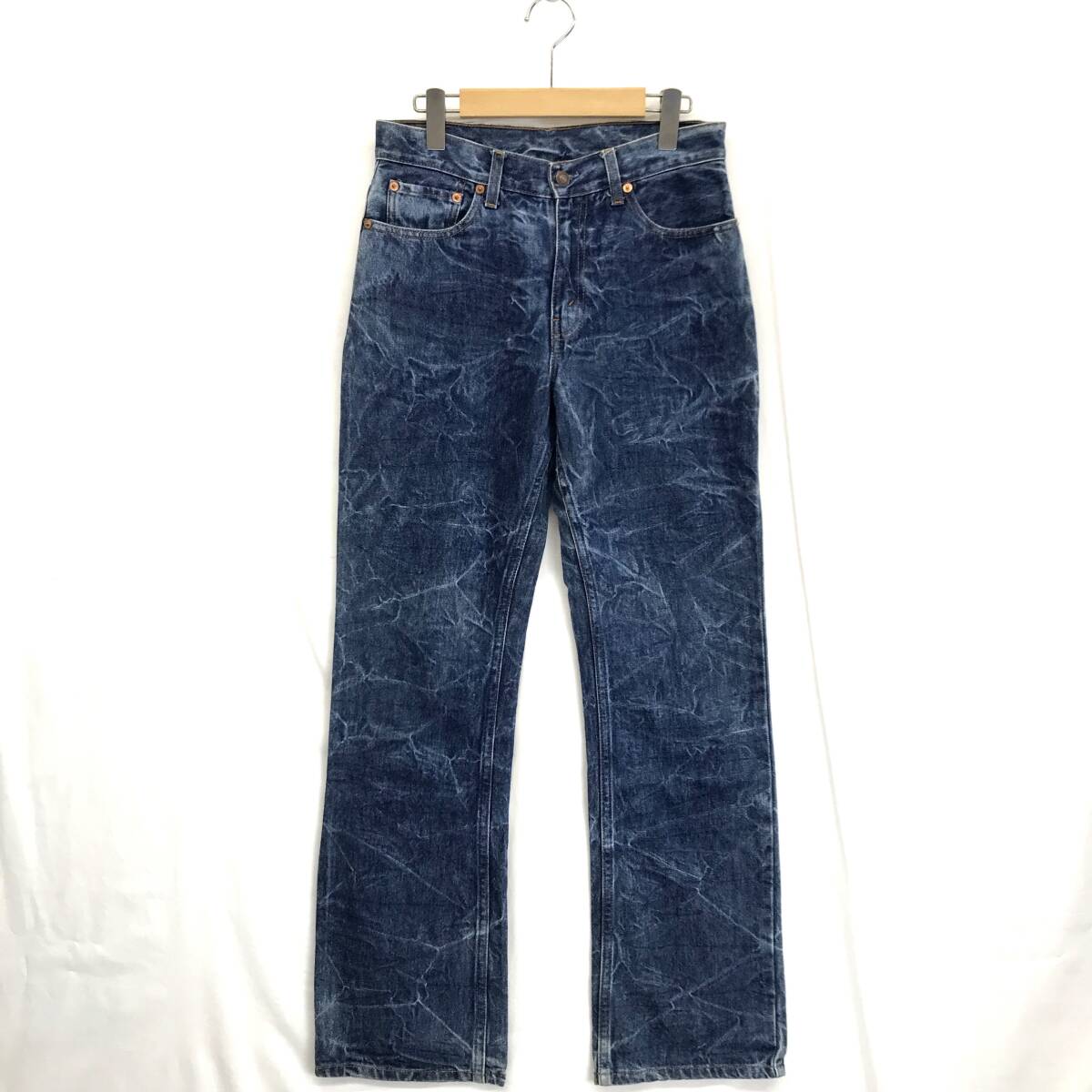 JZ0553★Levi's : 00's 563-05S27 加工ブーツカットデニムパンツ★30★インディゴブルー リーバイス拍卖