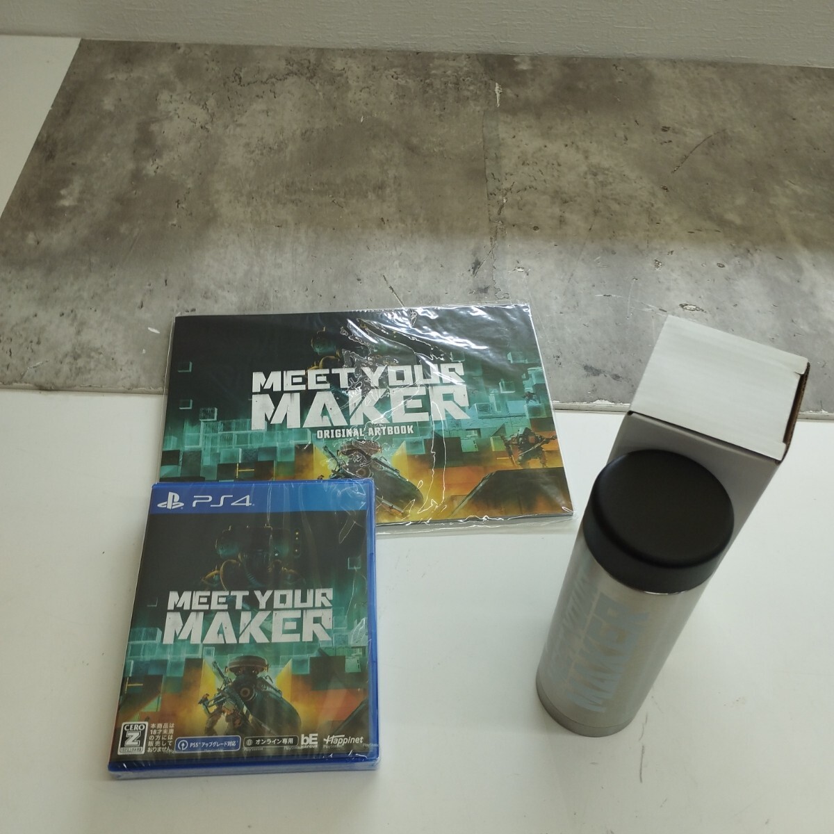 0707y1401 Meet Your Maker(ミートユアメーカー) -PS4 ORIGINAL Art BOOK ボトル付拍卖