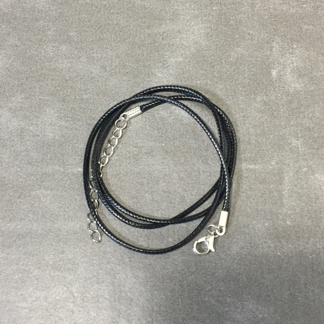 【60センチ】ナイロンコードネックレス 紐 ネックレス チョーカー ペンダント ブラック拍卖