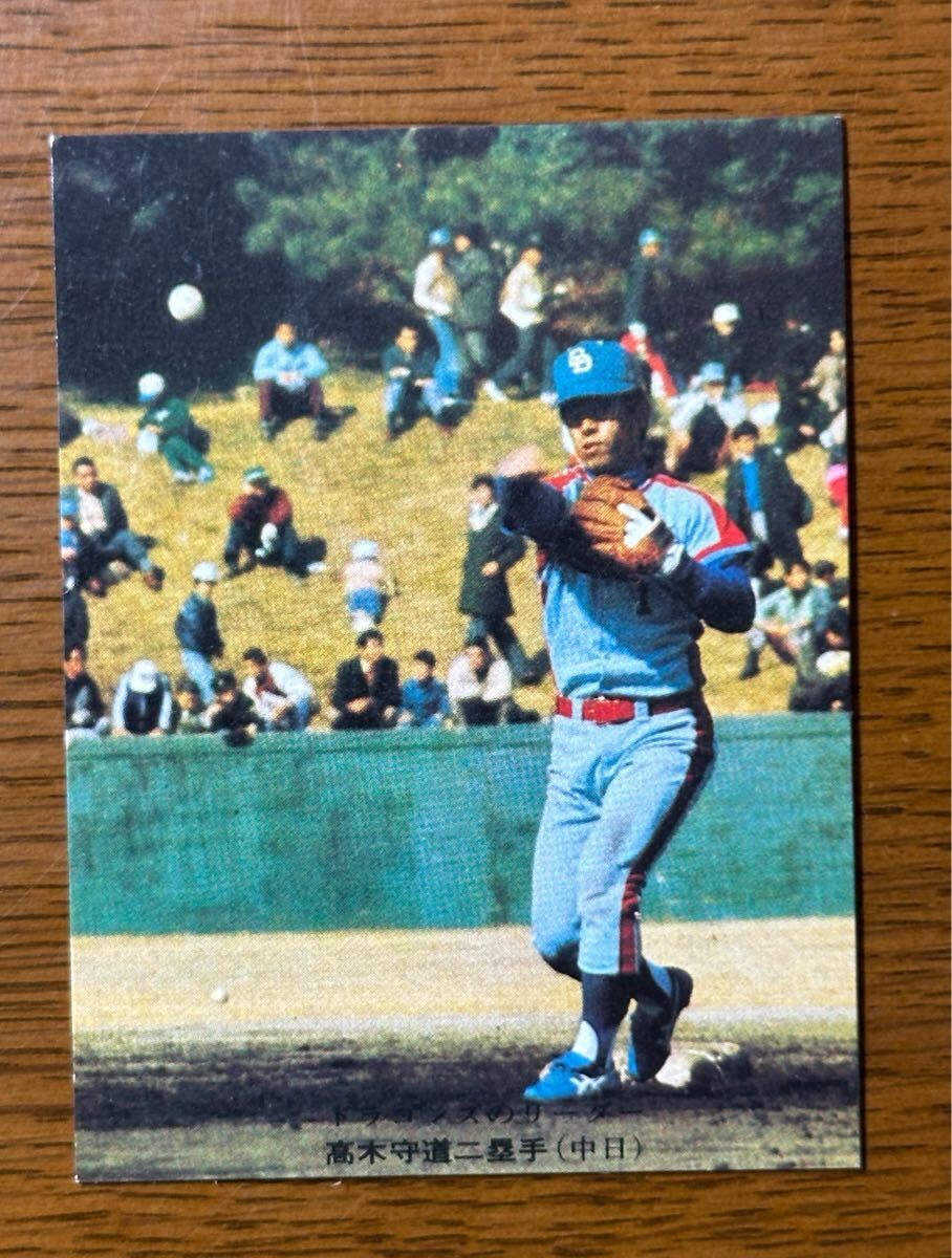 カルビー プロ野球カード’75 No.446 高木守道(中日)ドラゴンズのリーダー拍卖