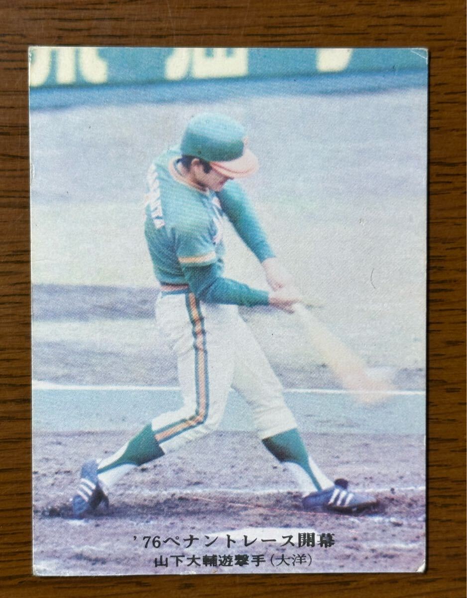 カルビー プロ野球カード ‘76 No.530 ‘76ペナントレース開幕 山下大輔(大洋)拍卖