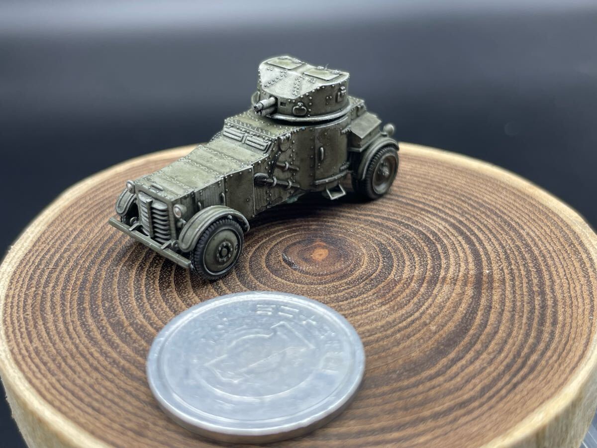 1/144 完成品 塗装済 WW2 フランス軍 ラフリ AMD 50 装甲車 ワールドタンクミュージアム 250722拍卖