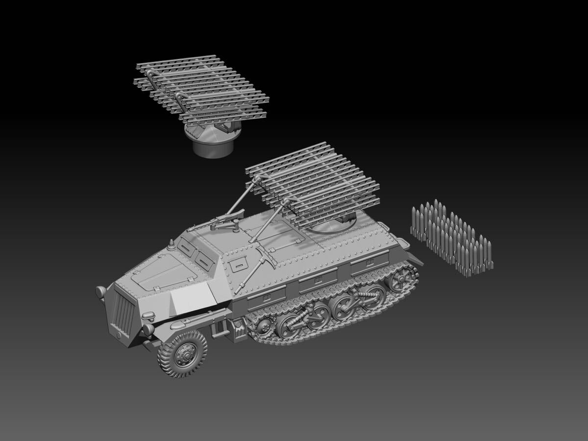 1/35 レジンキット 未塗装 WW2 ドイツ軍 SdKfz 4 多連装ロケット搭載 250719拍卖