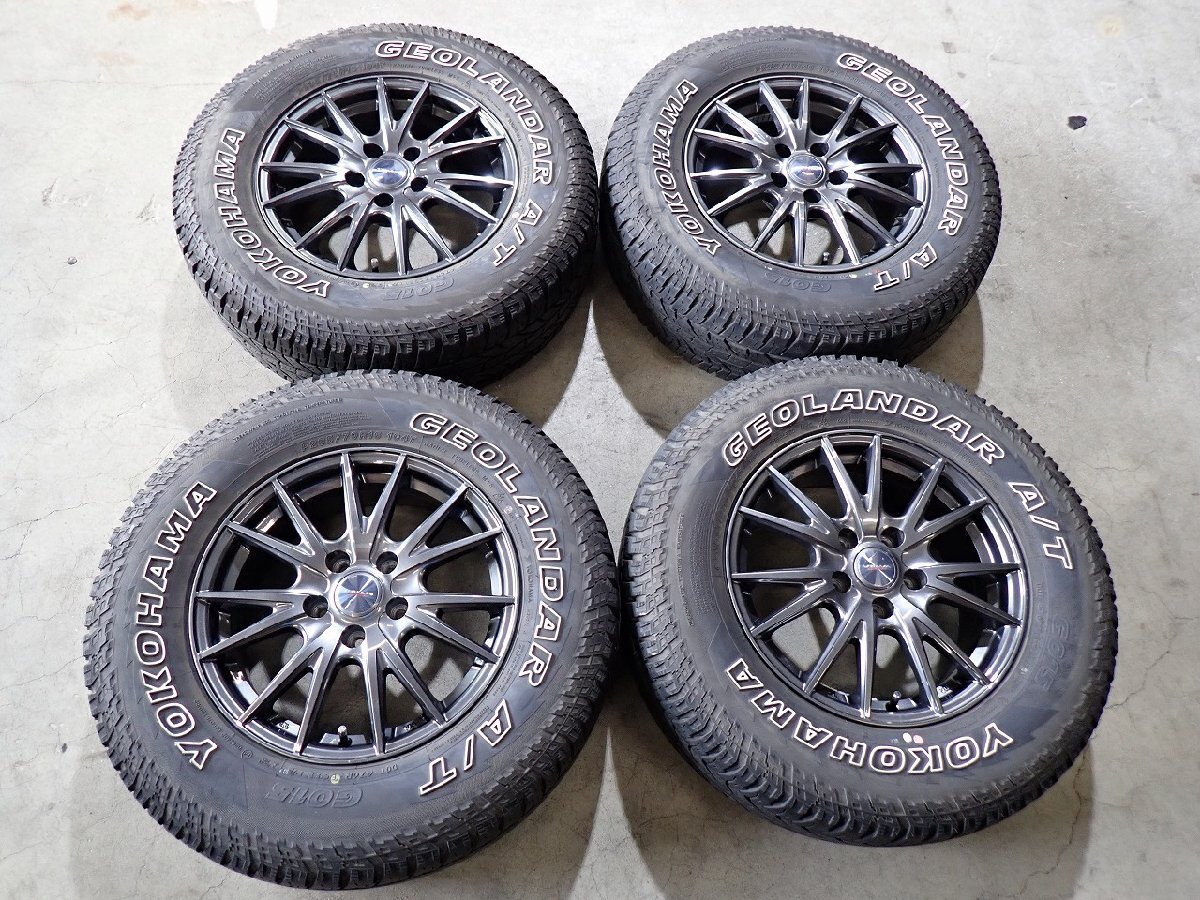YS18755【送料無料235/70R16】weds RAV4などへ ジオランダーA/T G051 中古夏タイヤアルミセット ■16×6.5J 114.3/5H ET40■拍卖
