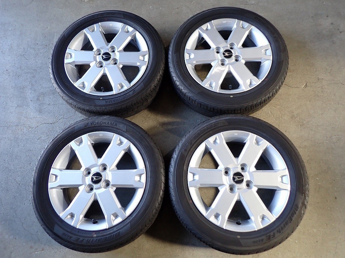 YS19503【送料無料165/65R15】ダイハツ純正 タフト純正 バリ溝 イボ残り ヨコハマ 夏タイヤアルミセット ●15×4.5J 100/4H ET45●拍卖