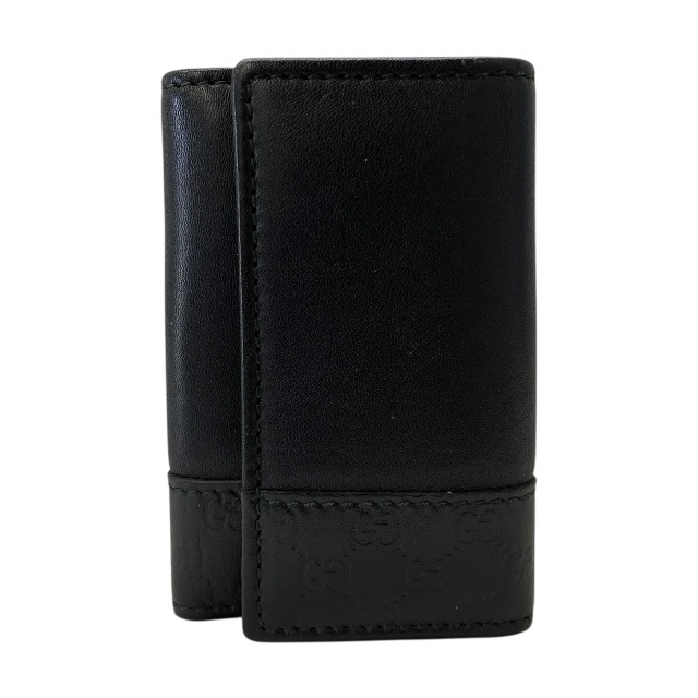 グッチ GG柄 グッチシマ 6連キーケース キーケース レザー 黒 ブラック 256433 0959 GUCCI拍卖