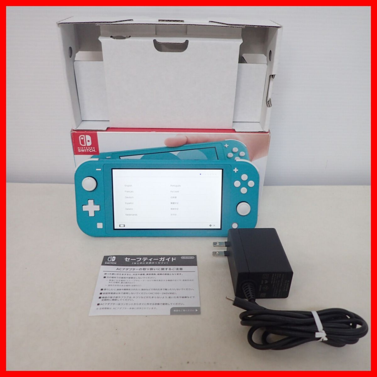 動作品 NSW ニンテンドー Switch Lite 本体 HDH-001 ターコイズ 任天堂 ライト 箱付 即決【10拍卖