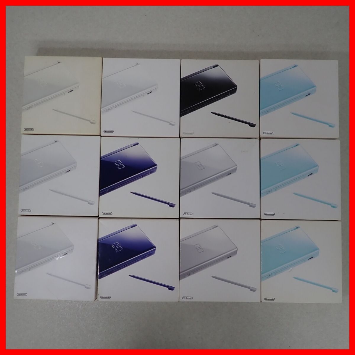 動作品 ニンテンドーDS Lite DSライト 本体 USG-001 12台 まとめてセット Nintendo 任天堂 箱説付 通電のみ確認 初期化済【20拍卖