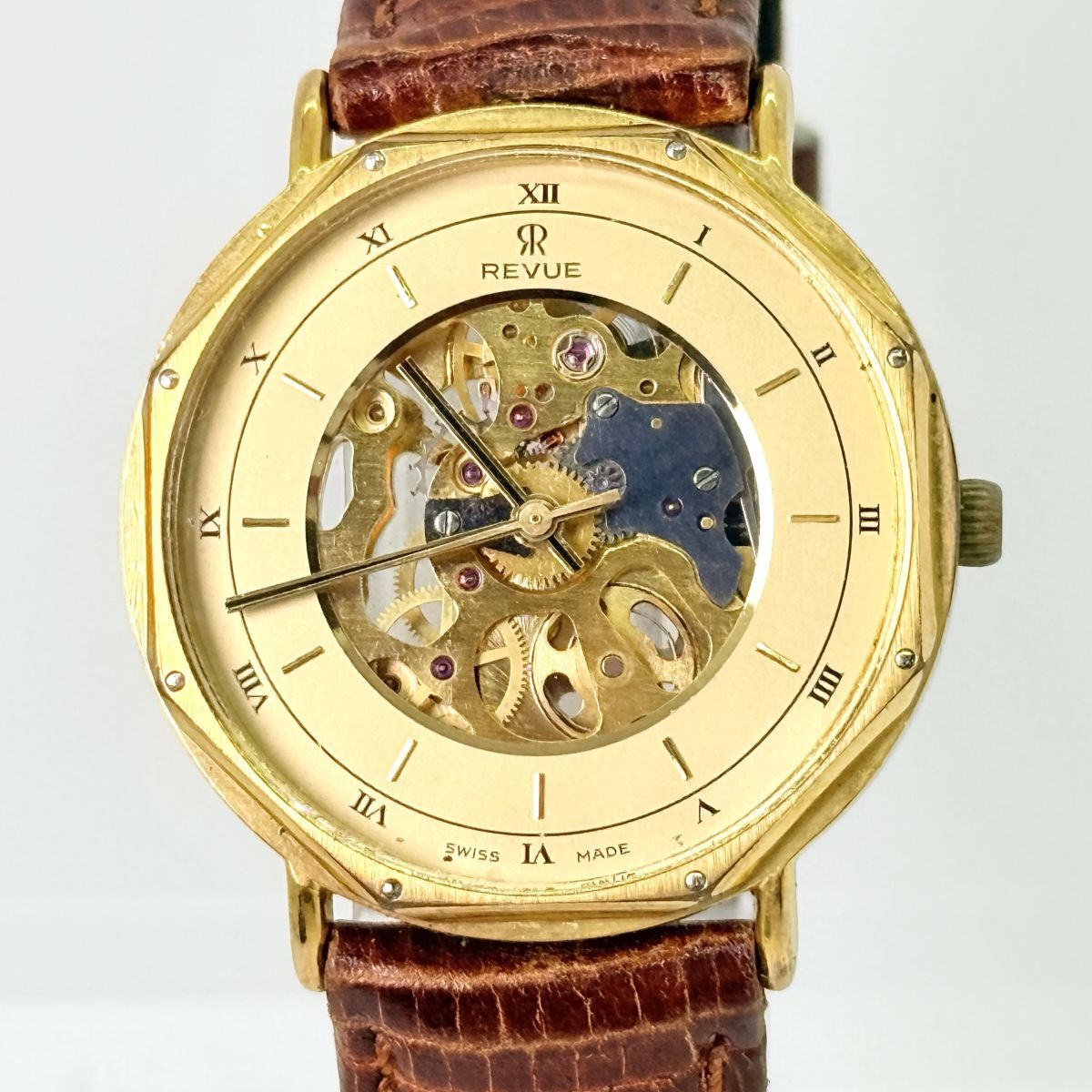 T6136 レビュートーメン 可動 REVUE THOMMEN 自動巻 腕時計 Cal.T44 両面 スケルトン MSR拍卖