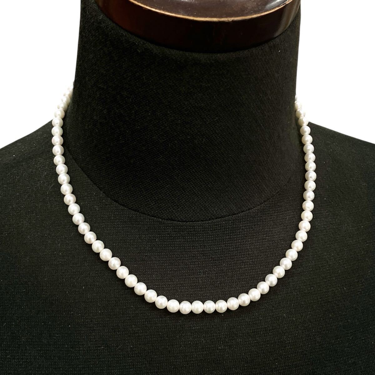 K18WG 真珠 ベビーパール 750 18金 ネックレス アクセサリー ジュエリーalp古0711拍卖