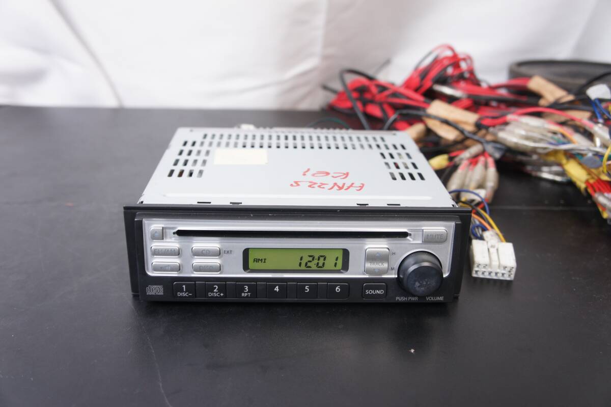 動作OK 39101-58J01-JS8 オーディオ HN22S Kei HT81S スイフト ヘッドユニット 1DIN CD AM FM スズキ 純正 @12300s拍卖