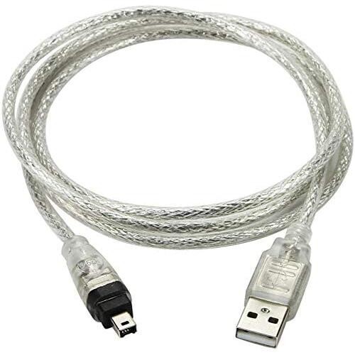 USB オス to Firewire IEEE 1394 4ピン オス iLink アダプタ コード ケーブル for Sony dcr-trv75e DV拍卖