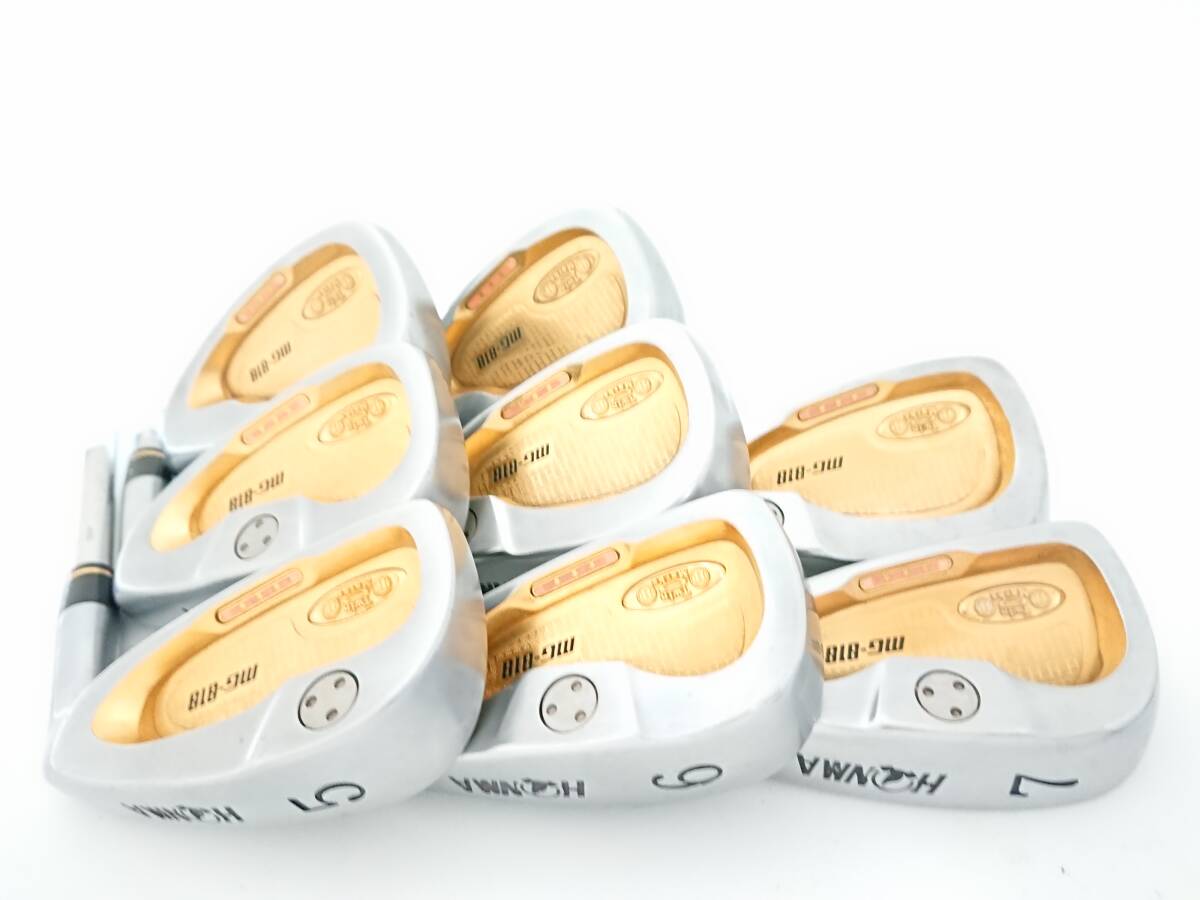 本間ゴルフ◆◆ 最高級 超希少 ホンマ Twin Marks MG818 3S GOLD 金 ゴールド<3星★★★仕様>◆◆豪華8本組!!!拍卖