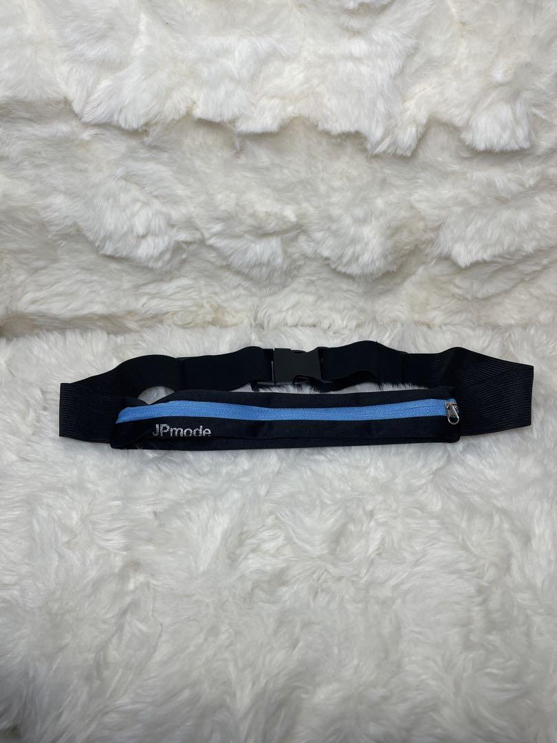 K026 【新品】jPmode ランニングポーチ ジョギング 黒/青拍卖