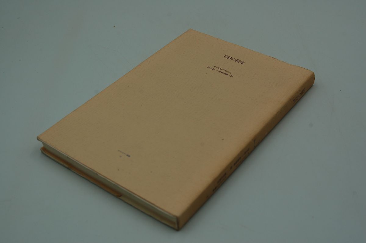 モーリス・ブランショ;田中淳一・若森栄樹 訳『白日の狂気』朝日出版社 ポストモダン叢書 1985年初版カバー拍卖
