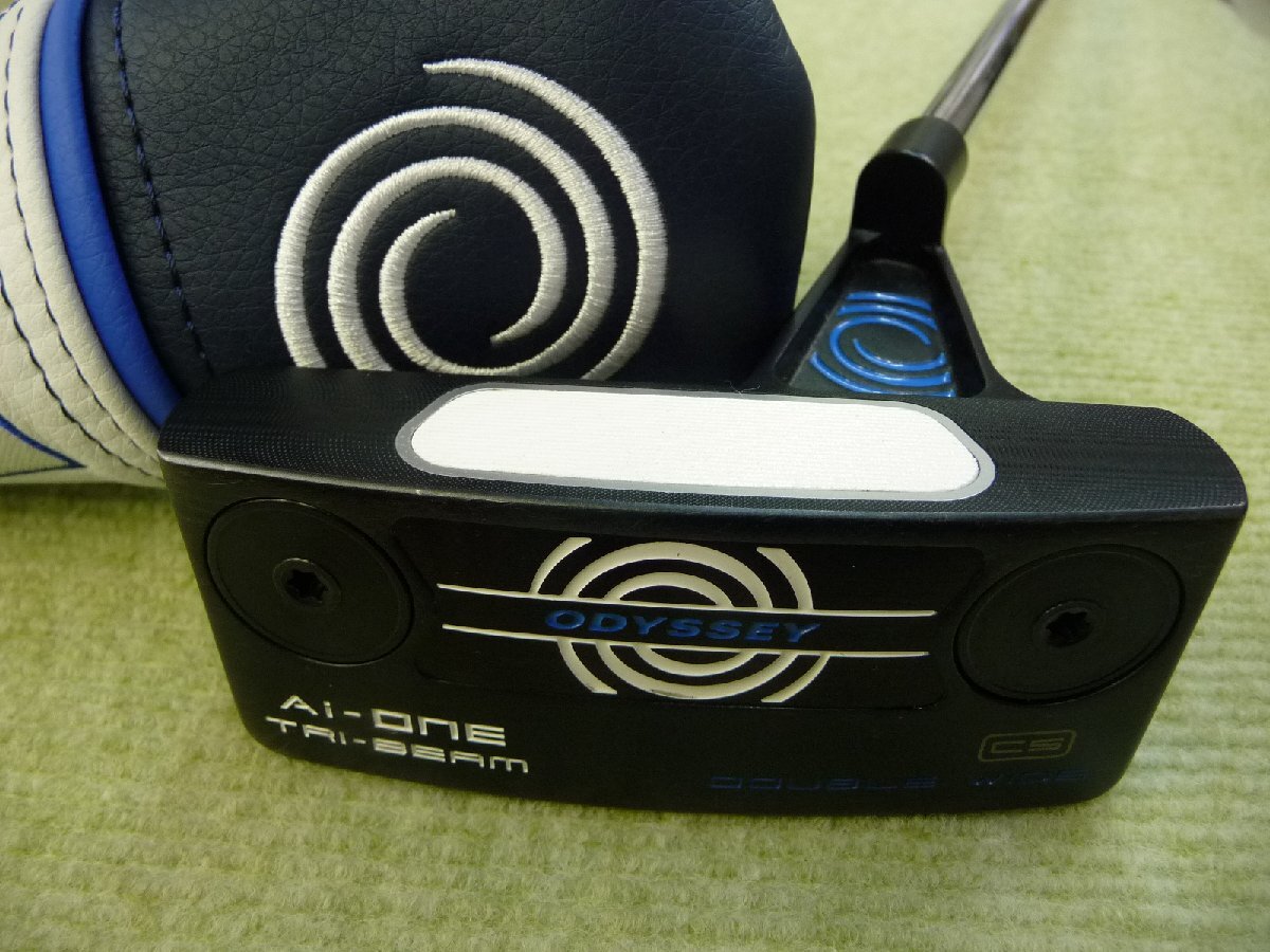 中古良品☆オデッセイ Ai ONE TRI BEAM DOUBLE WIDE CS 34インチ ODYSSEY パター エーアイワン ダブルワイド センター *MP@1*Q*044拍卖