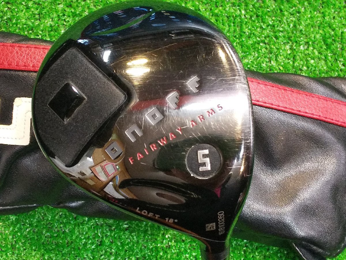オノフ フェアウェイウッド ONOFF FAIRWAY ARMS KURO 2017年 5W 18度 (S) S/K:MP-617F ヘッドカバー付 グローブライド *MP@1*L*077拍卖