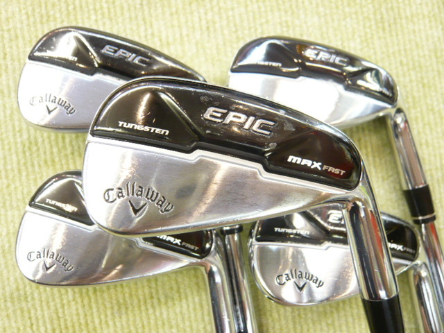 キャロウェイ☆EPIC MAX FAST アイアン 5本セット(7I-PW.AW) N.S.PRO ZELOS 7(S) ゼロスセブン エピック マックス ファスト *MP@1*Q*116拍卖