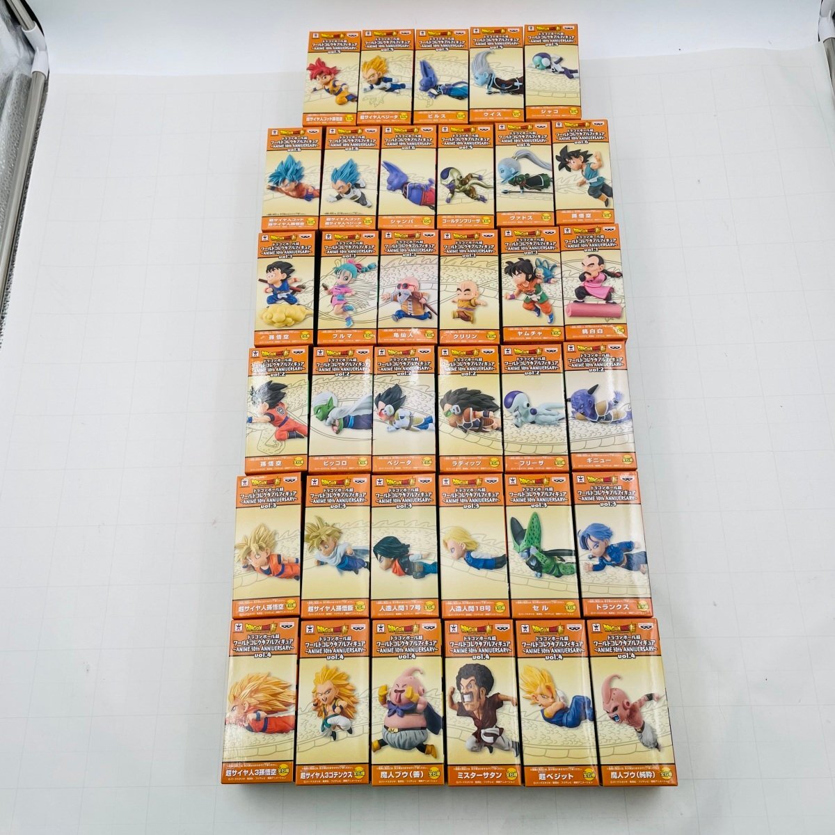 新品未開封 WCF ワールドコレクタブルフィギュア ドラゴンボール超 ANIME 30th Anniversary 35種セット拍卖