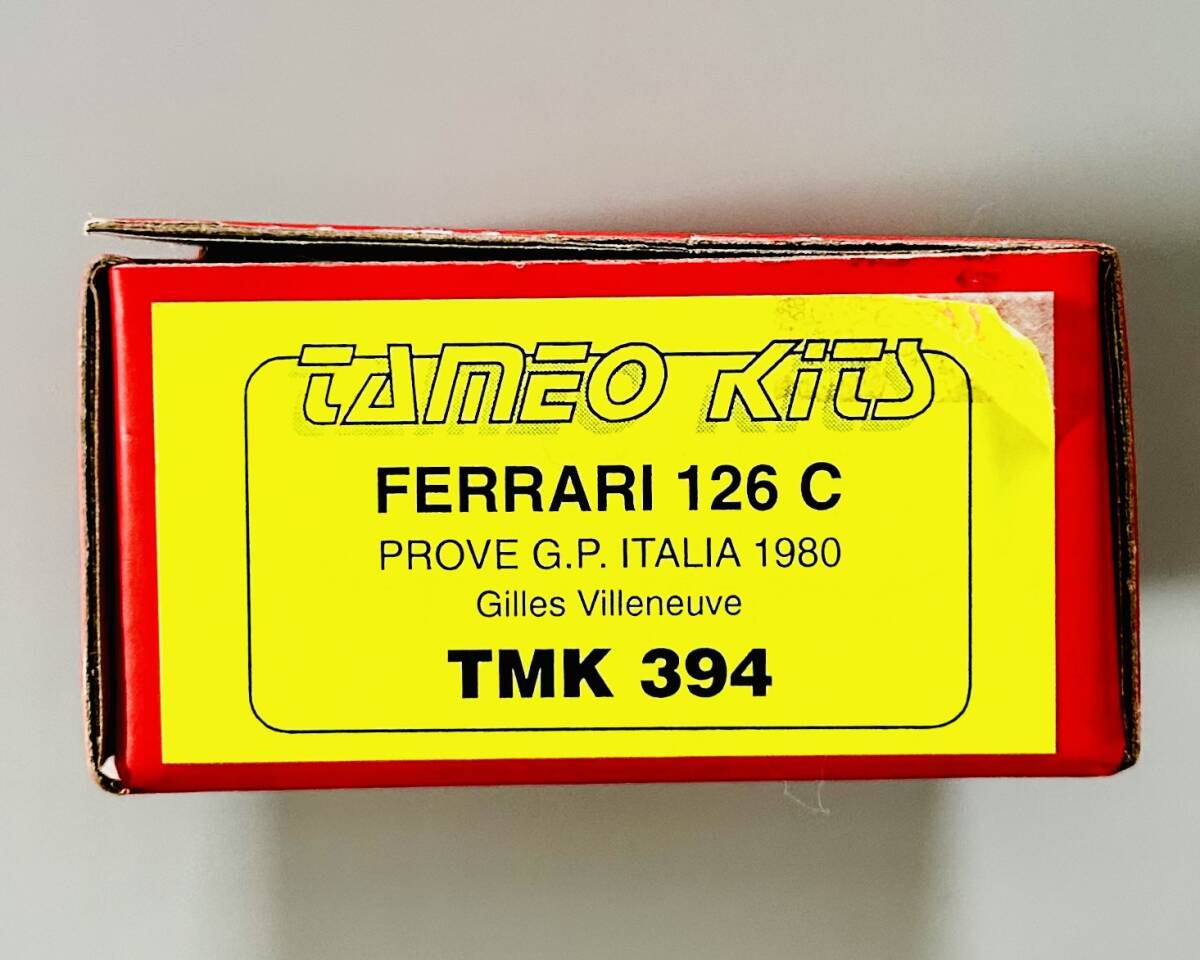 TAMEO(タメオ)1/43 Scale「FERRAARI 126C PROVE G.P. ITALIA 1980(フェラーリ126C PROVE G.P. イタリア)TMK394」拍卖
