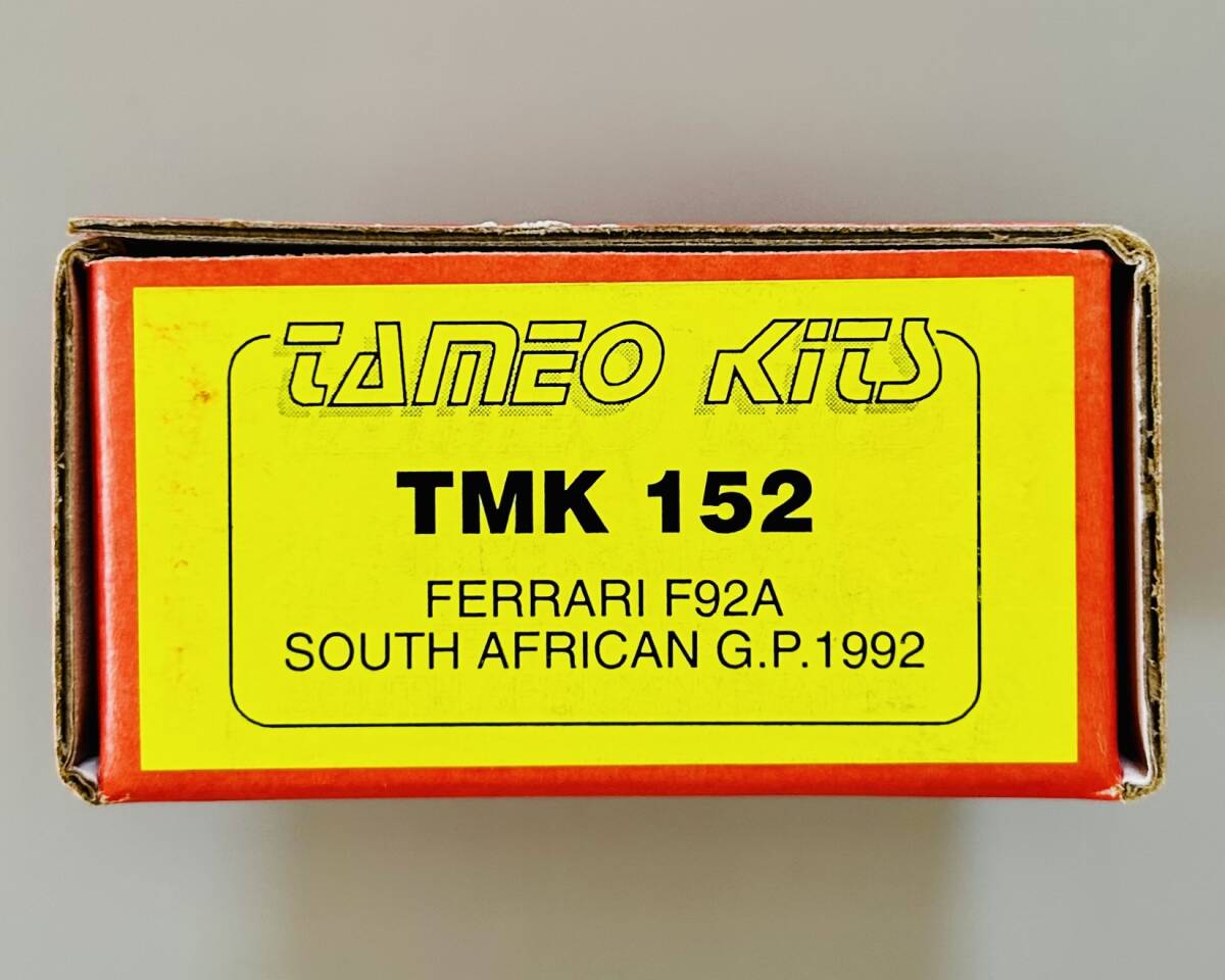 TAMEO(タメオ)1/43 Scale「FERRAARI F92A SOUTH AFRICAN G.P. 1992(フェラーリF92A 南アフリカG.P. 1992)TMK 152」拍卖