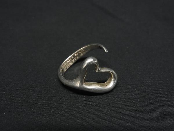 1円 TIFFANY&Co ティファニー エルサペレッティ オープンハート SV925 リング 指輪 アクセサリー 約12号 レディース シルバー系 FN3479拍卖