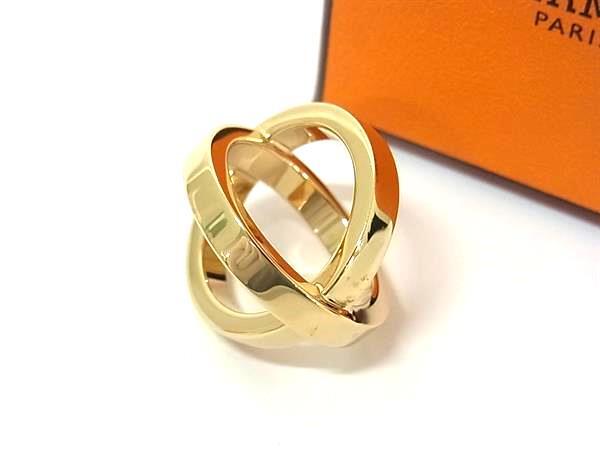 ■新品■未使用■ HERMES エルメス コスモス スカーフリング スカーフ留め アクセサリー レディース ゴールド系 FG9722拍卖