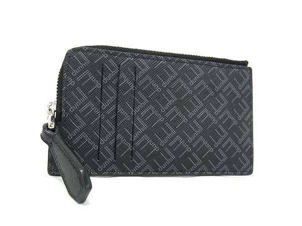 1円 ■極美品■ dunhill ダンヒル レザー フラグメントケース コインケース 小銭入れ カードケース カード入れ メンズ ブラック系 BN3811拍卖