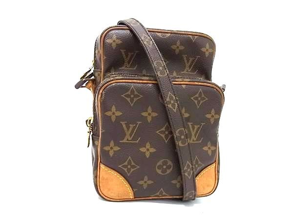 1円 LOUIS VUITTON ルイヴィトン M45236 モノグラム アマゾン ショルダーバッグ クロスボディ 斜め掛け レディース ブラウン系 BK9873拍卖