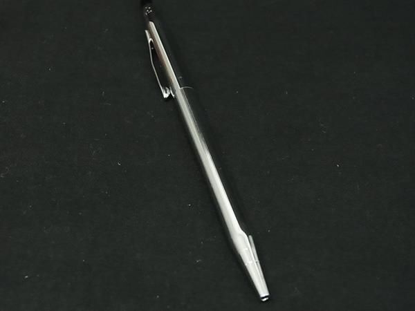 ■極美品■ CROSS クロス ツイスト式 ボールペン 筆記用具 文房具 ステーショナリー レディース メンズ シルバー系 DD7920拍卖