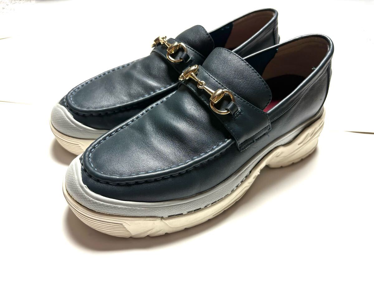 kolor カラー ビットローファー EU39-40 約27.0-28.0cm ギャルソン サカイ garcons sacai ネイビー ローファー拍卖
