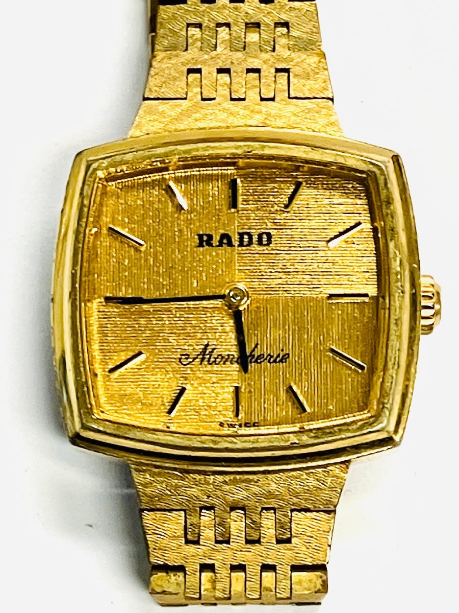 qow.ZCU03 RADO ラドーモンシェリー SS×ゴールド盤 手巻き K1391106 レディース 腕時計 1960年~1970年代のヴィンテージ拍卖
