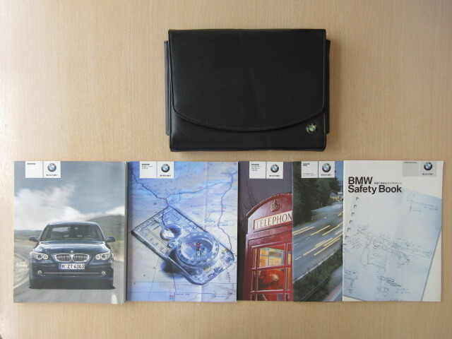 ★a9134★BMW E60 E61 iDrive 5シリーズ 525i 530i 530xi xDrive 540i 550i 説明書 2008年/ナビ 説明書/ケース 他★拍卖
