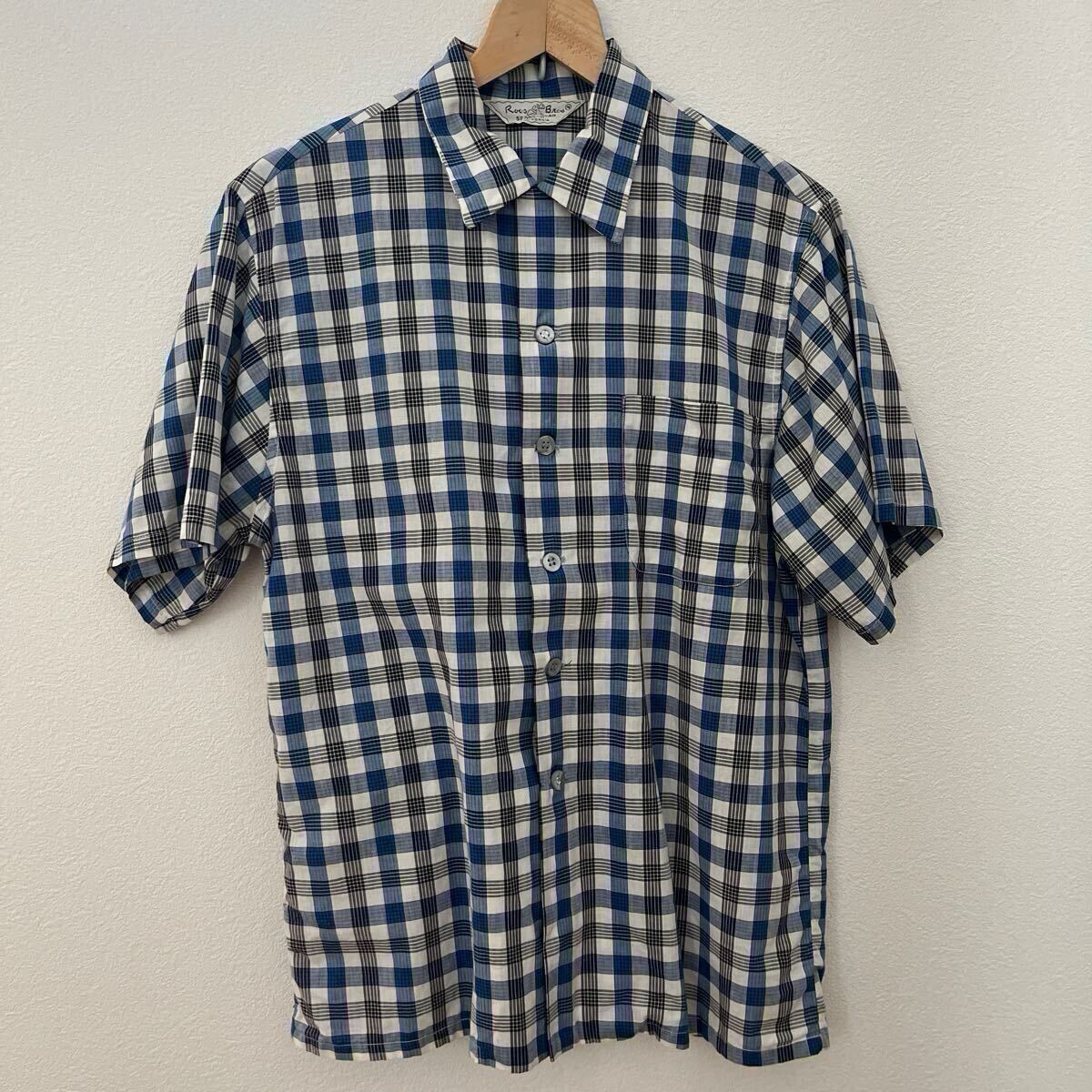 60's USA製 ビンテージ 半袖 ショートスリーブ チェックシャツ M拍卖