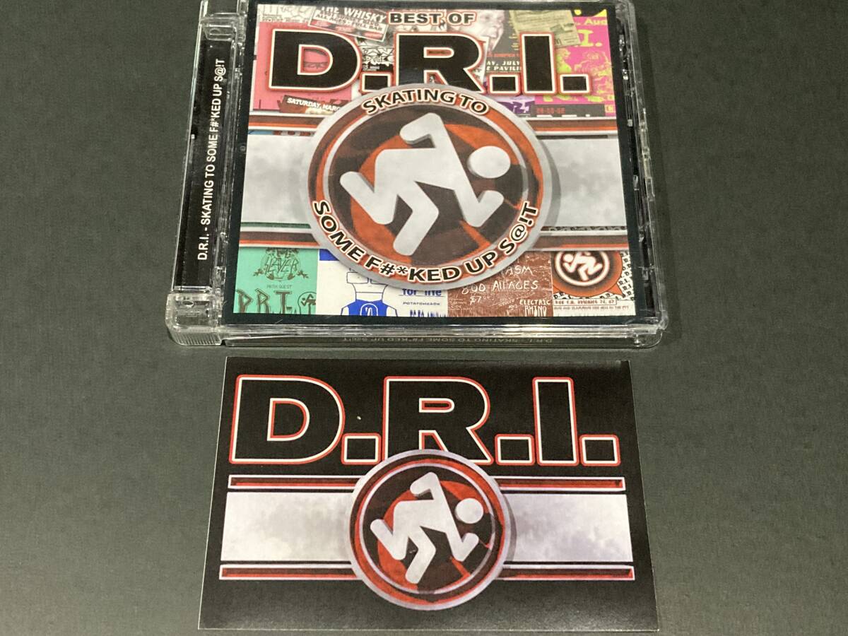 輸入盤CD D.R.I. / SKATING TO SOME F#*KED UP S@!T (BEST OF D.R.I.) クロスオーバー・スラッシュメタル ステッカー付拍卖
