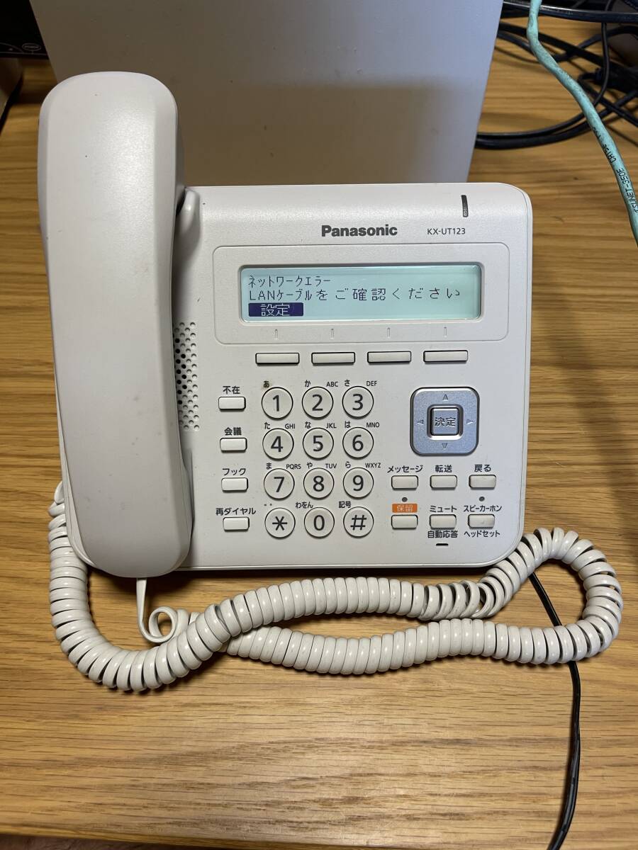 Panasonic KX-UT123N パナソニック SIP電話機 ACアダプター付 PoE拍卖