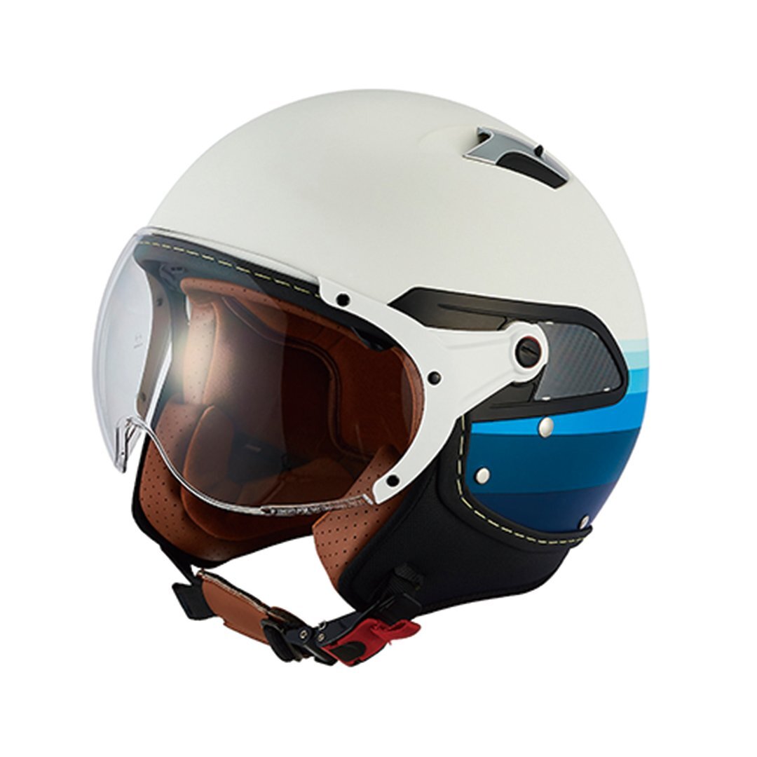 【3~4日以内発送】ヘルメット バイク 小さめ 軽量 キッズ 女性向け インナーシールド ジェットヘルメット 女性用 ホワイト 白 ブルー 青拍卖