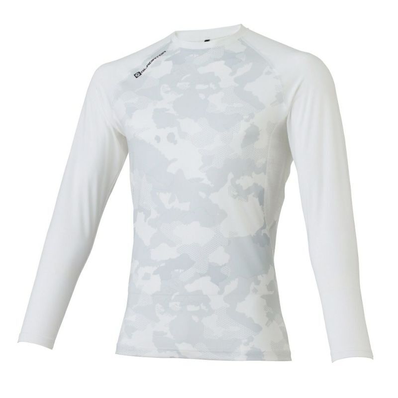 接触冷感 キシリトール バイク インナー (ホワイトカモ/XXL) ツーリング 吸汗速乾 ストレッチ UVカット メッシュ拍卖