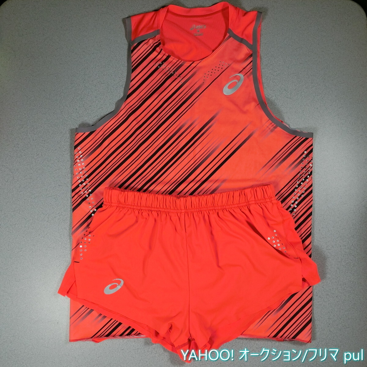 ASICS アシックス TI ランニングシャツ ランニングパンツ Lサイズ 上下セット拍卖