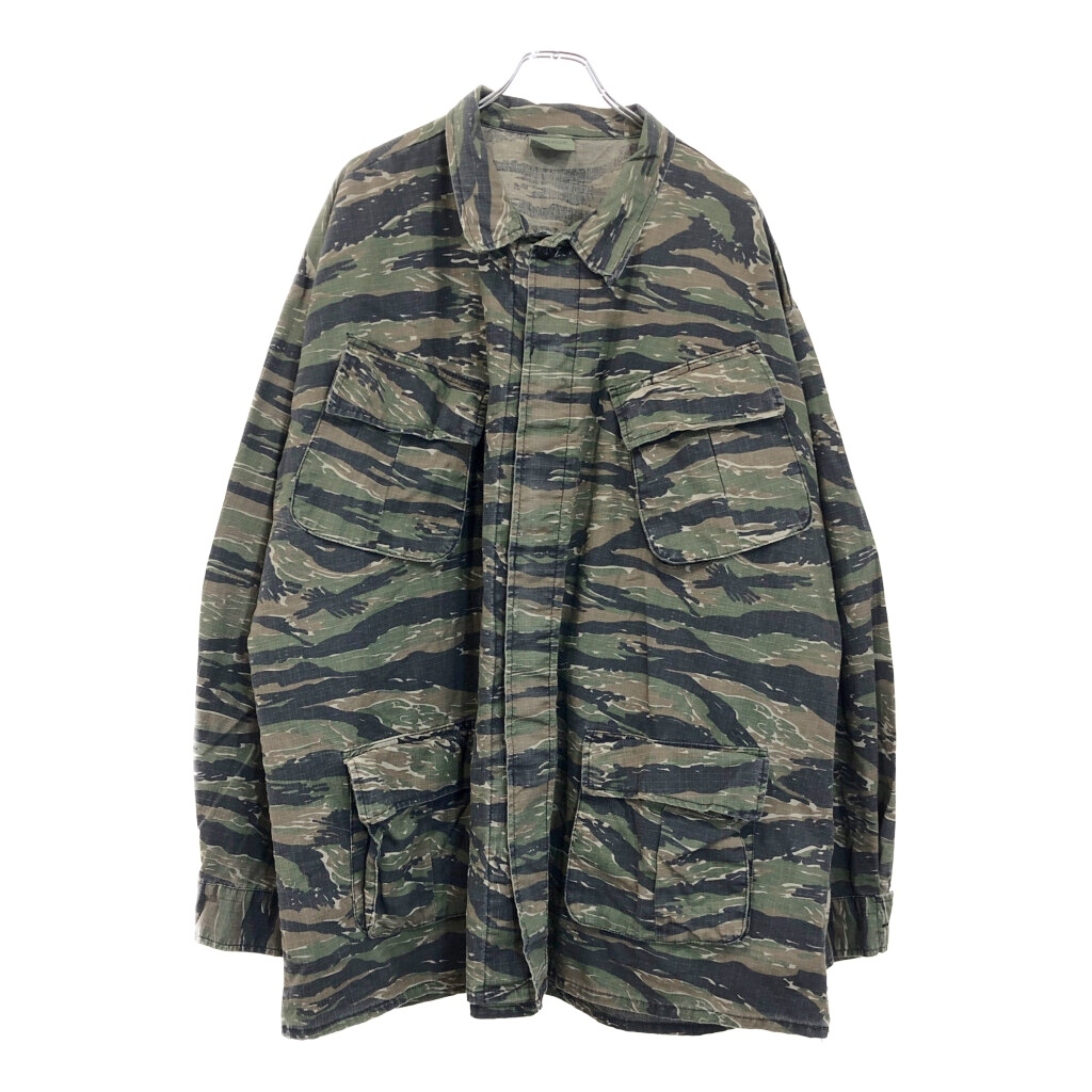 ROTHCO ロスコ タイガーストライプ フィールドジャケット 大きいサイズ ミリタリー(メンズ XX-LARGE REGULAR)中古 古着 U3908拍卖