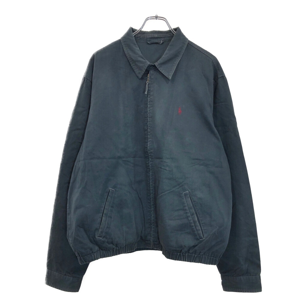 Polo by Ralph Lauren ポロ ラルフローレン スイングトップ ネイビー(メンズ L相当)中古 古着 U4540拍卖