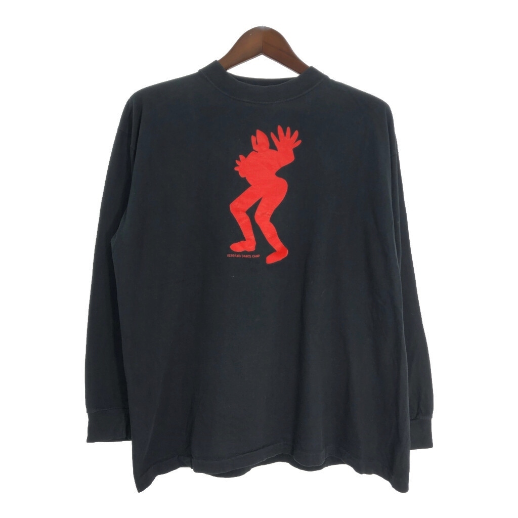 90年代 CLIQUE 長袖Tシャツ ブラック(メンズ XL)中古 古着 T5429拍卖