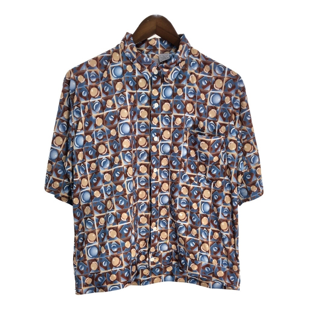 BON HOMME 半袖シャツ 総柄 マルチカラー(メンズ L)中古 古着 T5512拍卖