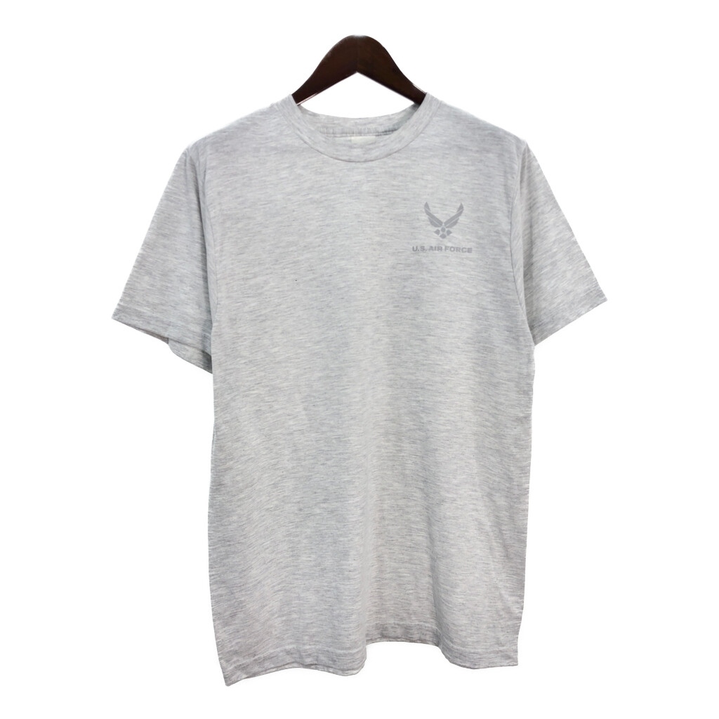 00年代 米軍実物 U.S.AIRFORCE PTU トレーニングTシャツ ミリタリー ライトグレー(メンズ LARGE)中古 古着 T9472拍卖