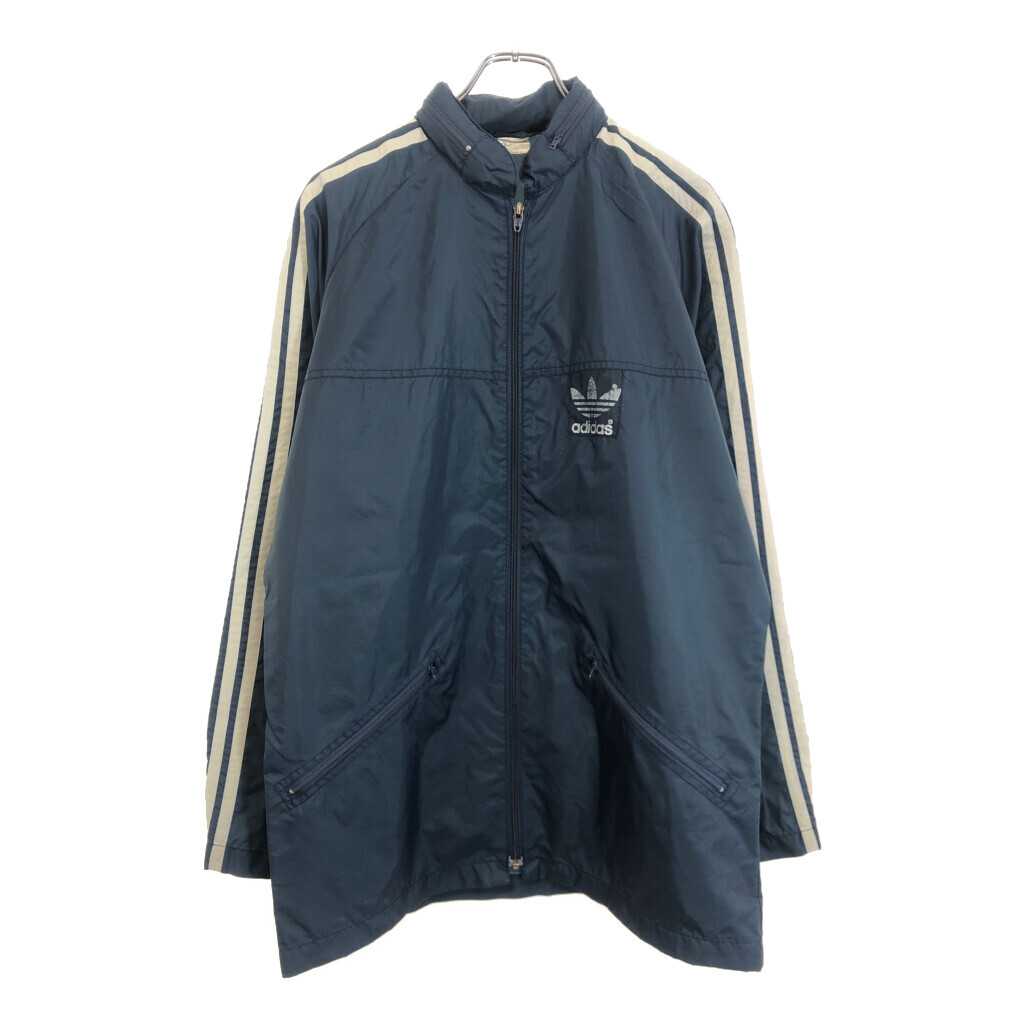 90年代 adidas アディダス ナイロンジャケット スポーツ ネイビー(メンズ S)中古 古着 U7007拍卖