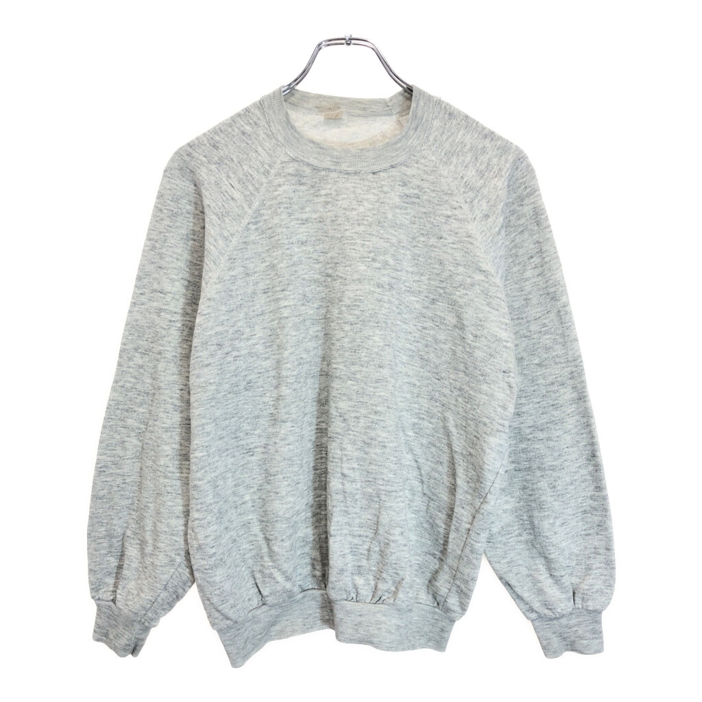 80年代 スウェット 無地 グレー(メンズ M相当)中古 古着 U7151拍卖