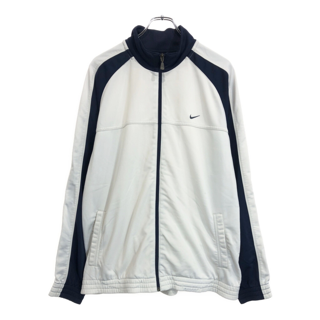 00年代 NIKE ナイキ トラックジャケット スポーツ ホワイト(メンズ L)中古 古着 U7200拍卖
