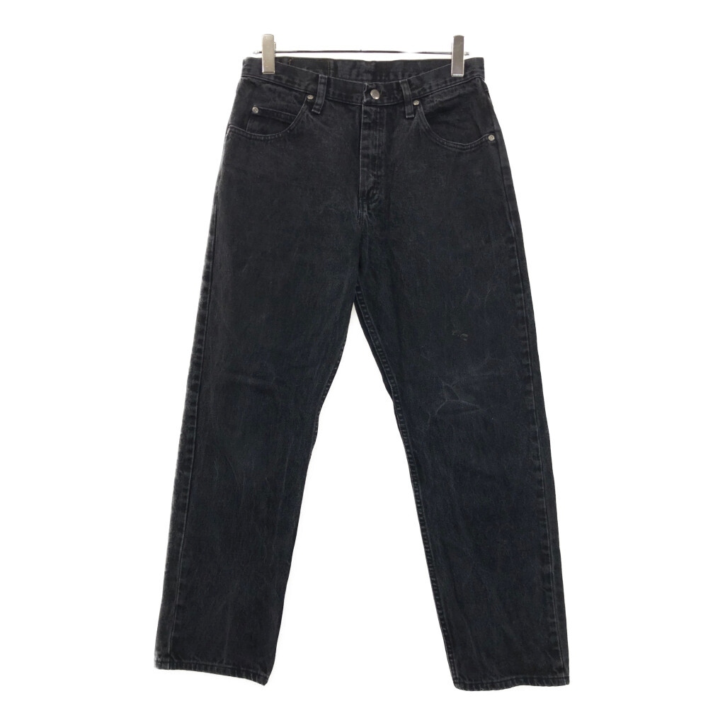 Wrangler ラングラー デニムパンツ ブラック(メンズ W32 L30)中古 古着 U8502拍卖