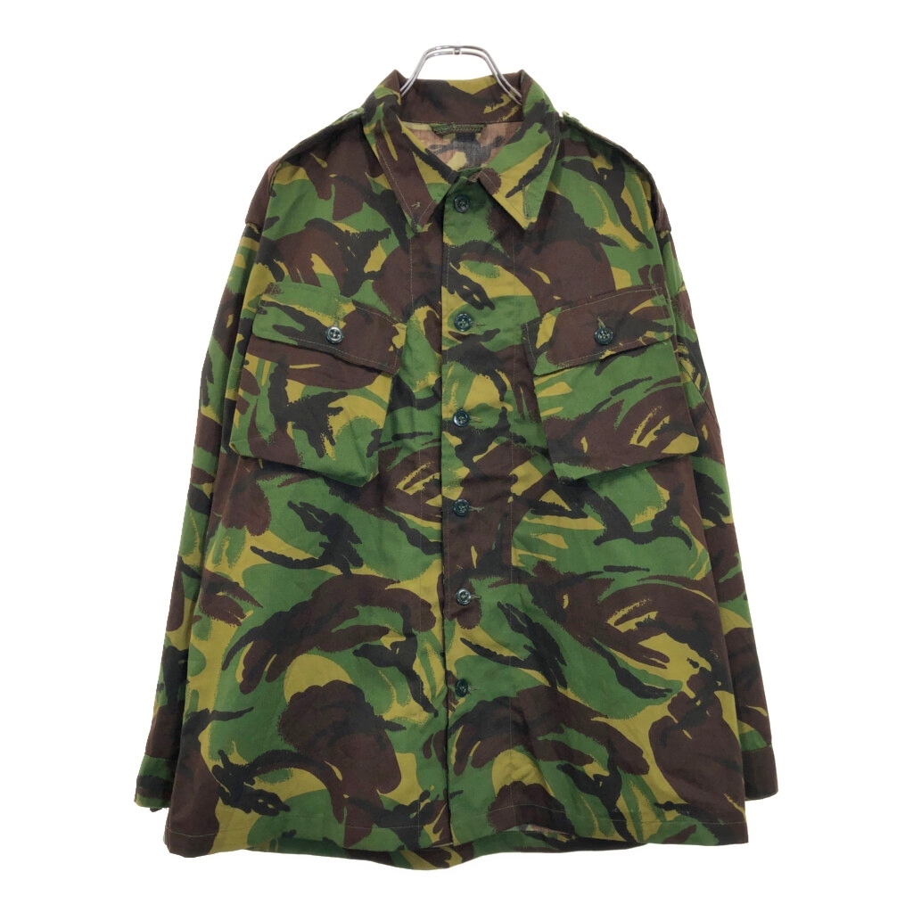 90年代 イギリス軍 コンバットジャケット ユーロ ミリタリー DPMカモ グリーン(メンズ 180/112)中古 古着 U8632拍卖